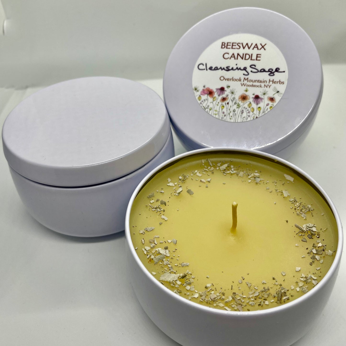 White Sage Candle Tin